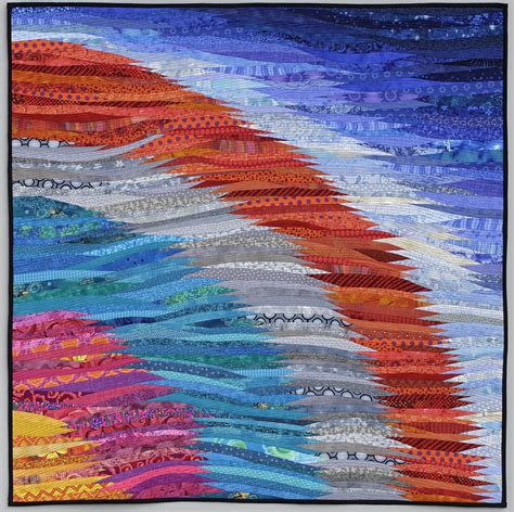 Summer Dawn Is A Modern Art Quilt For The Contemporary Home Etsy