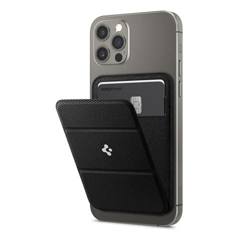 Spigen Magsafe Card Holder Smart Rugged Wallet For Iphone 1213 Black