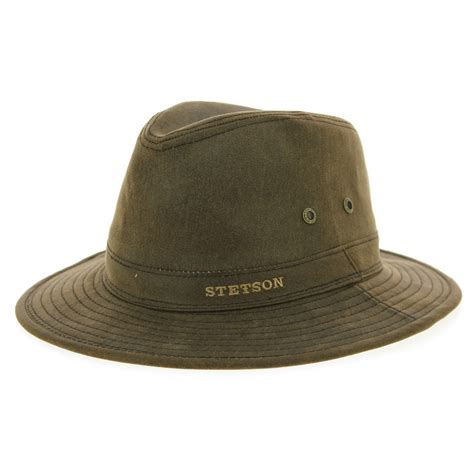 Brown Cotton Traveller Hat Stetson Reference 10148 Chapellerie
