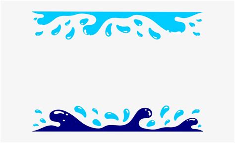 Water Wave Border Clipart Swimming Border Clip Art Free Transparent