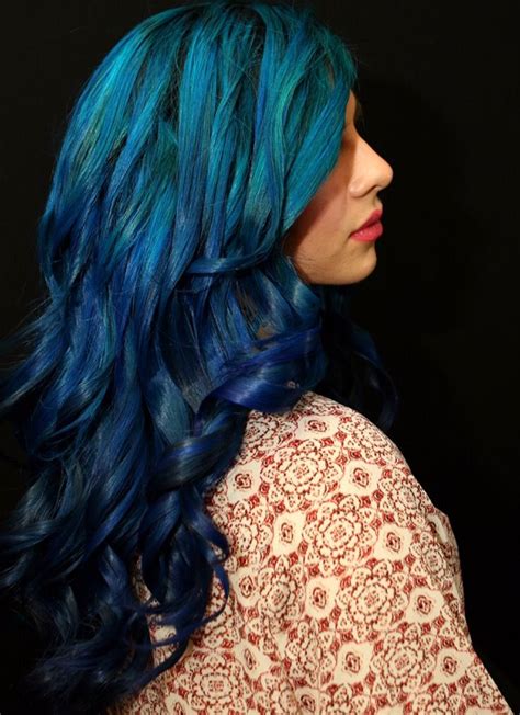 Pin By Diamondroseev 👸🏻💕 On Blue Hair Dip Dye Hair Beauty Hair Dye