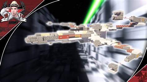 Minecraft Star Wars T 65 X Wing Starfighter Tutorial Landed In