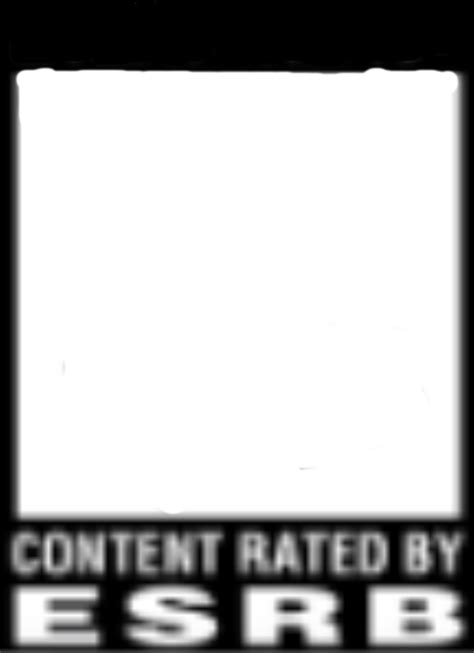 Esrb Rating Blank Template Imgflip