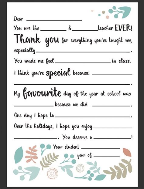 Dear Teacher Letter School Teacher Ts Teacher Appreciation Notes