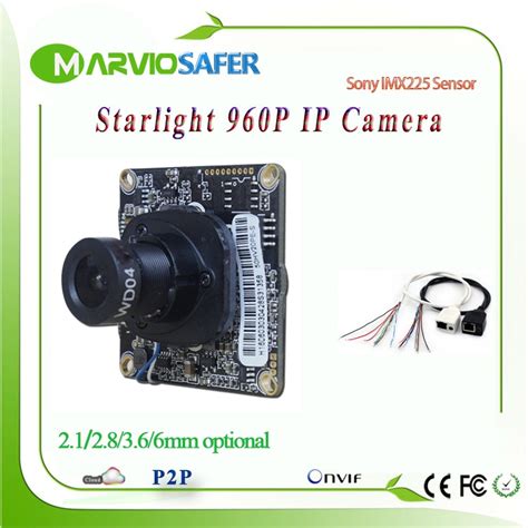 283668mm Lens 960p Hd 13mp Starlight Ip Camera Network Module