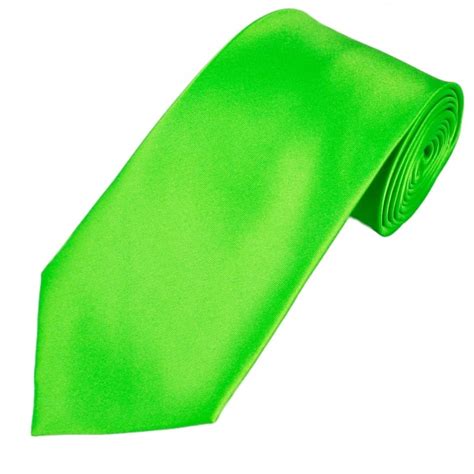 Plain Bright Green Extra Long Tie From Ties Planet UK