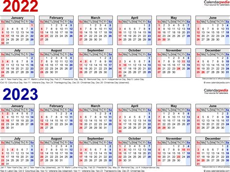 Free 2023 Large Number Calendar 2023 Calendar Templates And Images