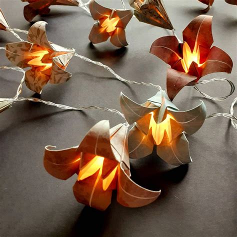 Beautiful Handcrafted Origami Fairy Lights In Soft Romantic In 2020
