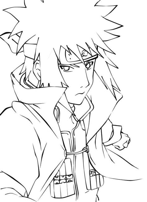 Chibi Minato Coloring Page Anime Coloring Pages