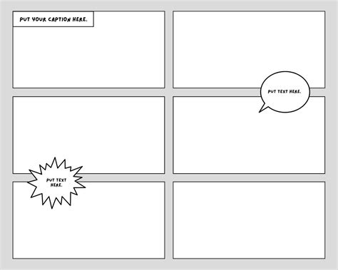Free Printable Comic Strip Templates You Can Customize 55 Off