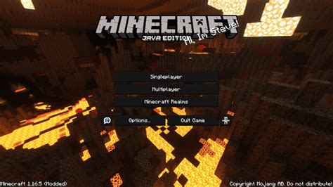 Basalt Deltas Nether Menu Panorama With Shader Minecraft Texture Pack