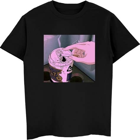 Sad Anime Vaporwave T Shirt Aesthetic Japan Otaku T Shirt Male Female