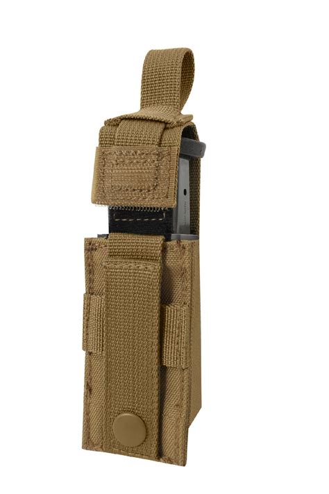 Molle Single Pistol Mag Pouch W Insert Black Or Coyote Brown 9mm