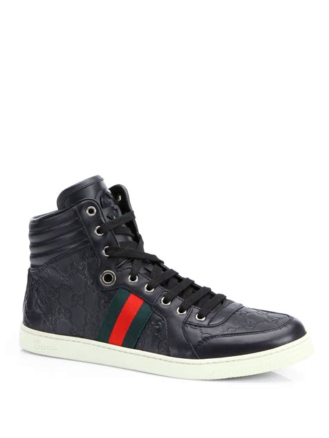 Gucci Ssima High Top Sneakers In Black For Men Lyst