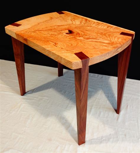 Modern Wood Furniture Elm And Walnut Side Table Jon C Duvall Modern