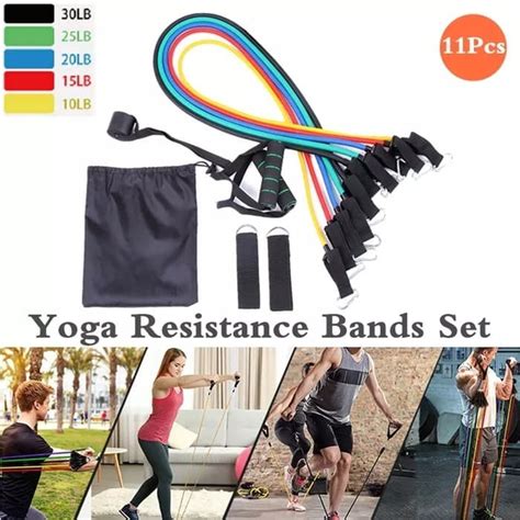 Jual Resistance Band Bands Tube Tubes Set Alat Fitness Portable Workout Kab Tangerang