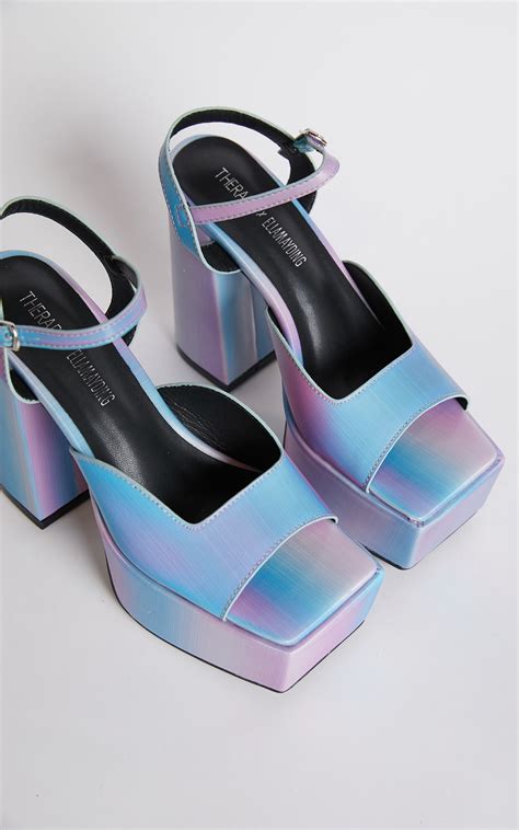 Therapy Dom Heels In Hologram Showpo