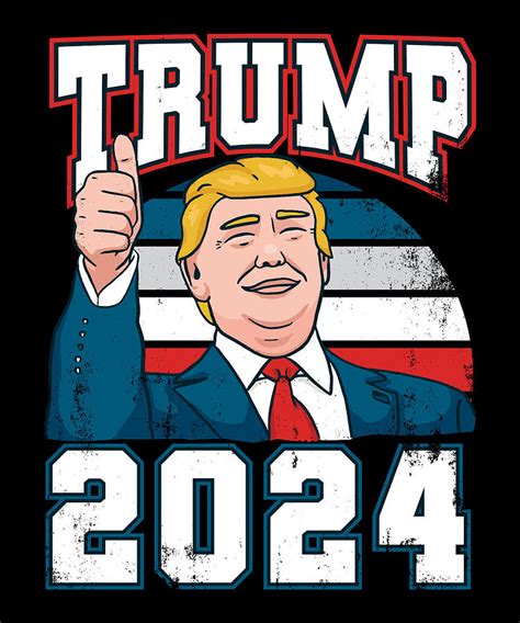 donald trump 2024 re election t retro digital art by p a fine art america