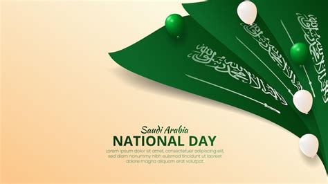 Premium Vector Saudi Arabia National Day Banner