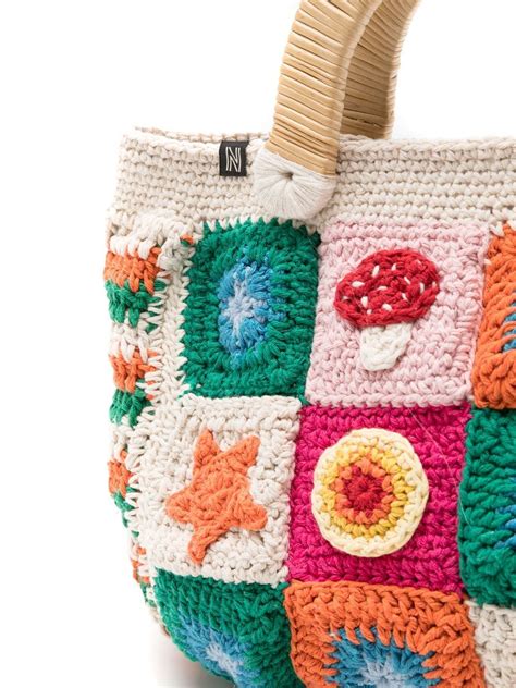 Nannacay Chris Patchwork Crochet Tote Bag Farfetch