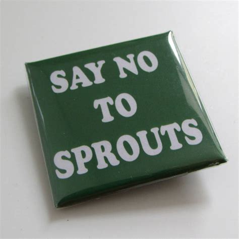 Say Yes And No To Sprouts Christmas Badges By Edamay