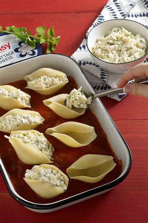 Make the filling extra creamy and add softened cream cheese. Three Cheese Stuffed Shells - Daisy Brand - Sour Cream ...