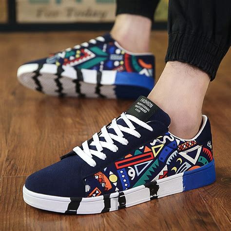 Mens Fashion Canvas Shoes Spring Autumn Canvas Lace Up Outdoor Fashion
