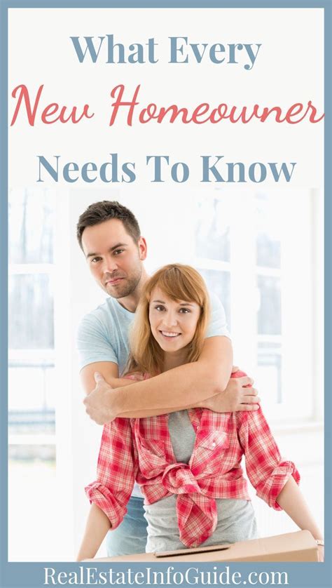 20 Things Every Homeowner Needs To Know Real Estate Info Guide Homeowner New Homeowner