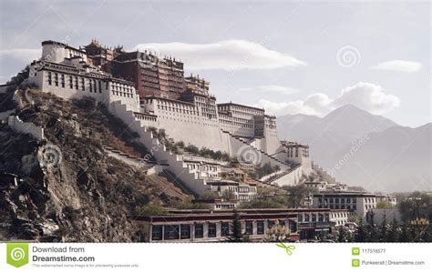 Potala Palace Lhasa Tibet China World Heritage Stock Image Image