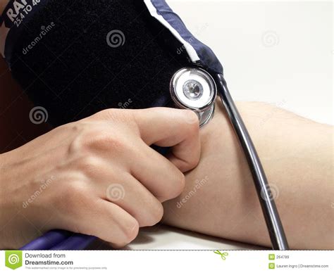 Taking Blood Pressure Stock Image Image Of Stethoscope 264789
