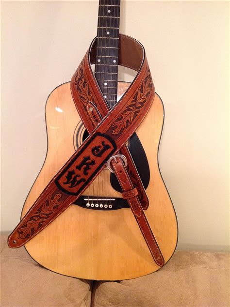 Hand Crafted Handmade Leather Guitar And Banjo Straps By Hubbard Leather