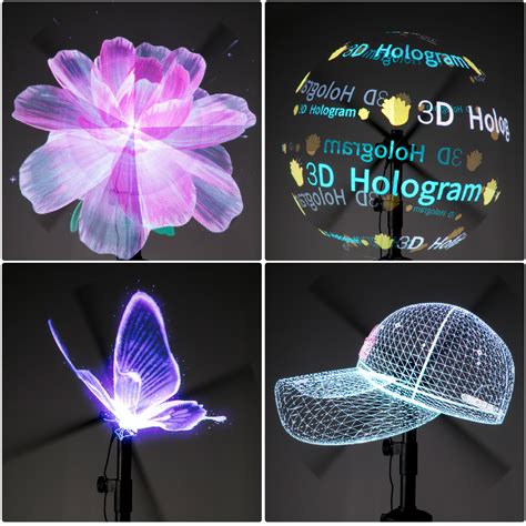 Vevor Vevor 3d Holographic Fan 42cm Diameters Hologram Fan With 224 Led Lamps 3d Hologram