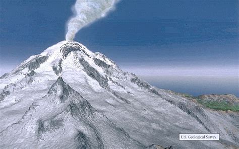 Mount Rainier Composite Volcano Volcanic Landslides At Mount Rainier