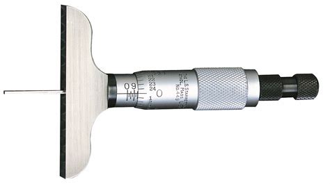 Starrett Mechanical Depth Micrometer 0 In To 3 In Range 00001 In