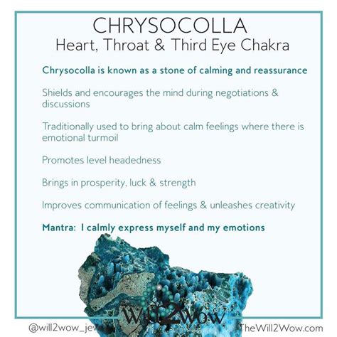 Chrysocolla Used For Calmness Reassurance Level Headedness Luck