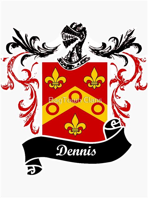 Dennis Coat Of Arms Sticker For Sale By Ljrigby Redbubble