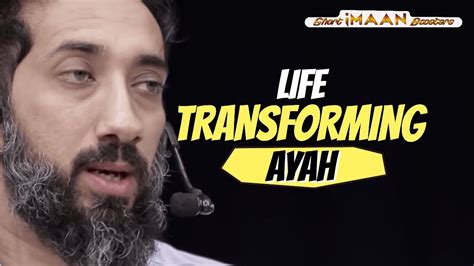 LIFE TRANSFORMING AYAH I BEST NOUMAN ALI KHAN LECTURES I BEST LECTURES