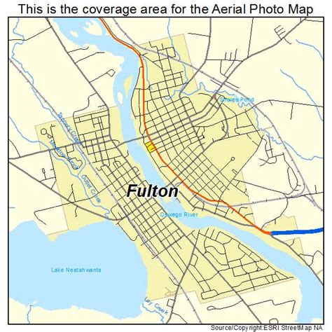 Aerial Photography Map Of Fulton Ny New York