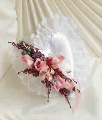 Check spelling or type a new query. Multicolor Flower Satin Heart Casket Pillow at From You ...