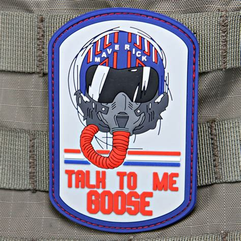 Talk To Me Goose Top Gun Pvc Morale Patch Tactical Outfitters