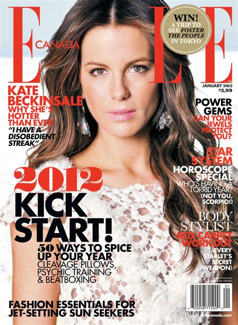 Elle is a fashion magazine that began in france in 1945 when sellers were transitioning from the. Kate Beckinsale Covers Elle Magazine Canada January 2012 Issue - HawtCelebs