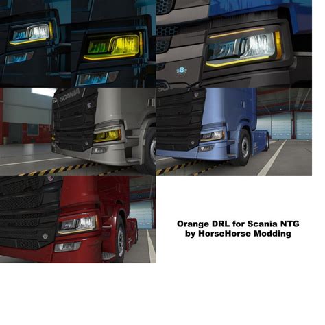 Ets Orange Drl For Scania Next Gen Euro Truck