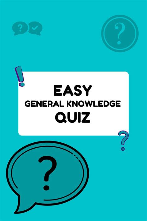 Try This Easy General Knowledge Quiz And See Just How Easy It Is 👉🏻
