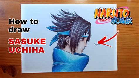 How To Draw Sasuke Uchiha Speed Drawing Naruto Youtube