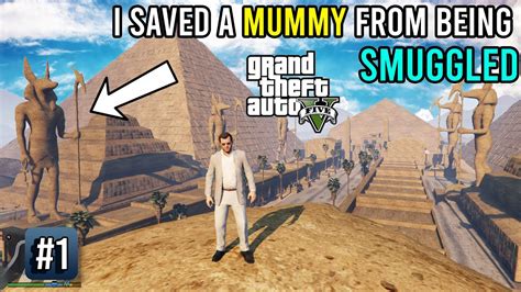 Michael Found Pyramids In Gta V And Tried To Save A Mummy Gta V Hindi