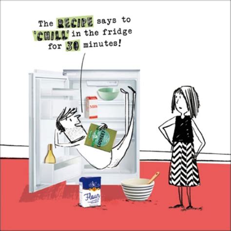 Chill In Fridge Funny Proctor Proctor Humour Greeting Card Cards