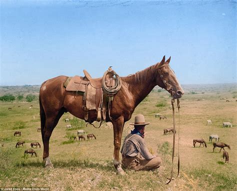 Jared Enos Colorised Historical Pictures Of Wild West Daily Mail Online