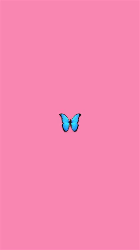 36 Fondo De Pantalla Aesthetic Mariposa Azul Emoji