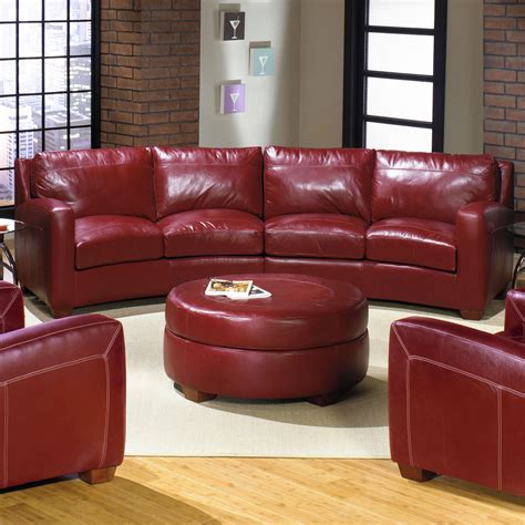 Curved Leather Sectional Sofa Sofa Living Room Ideas