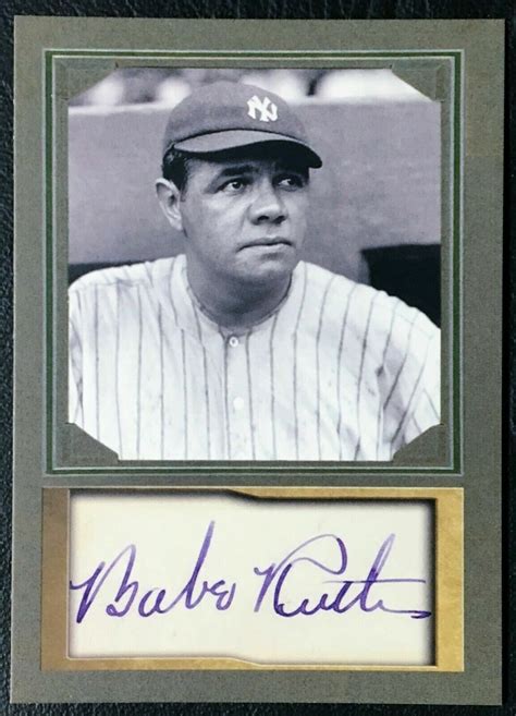 Babe Ruth Autographs Products For Sale EBay